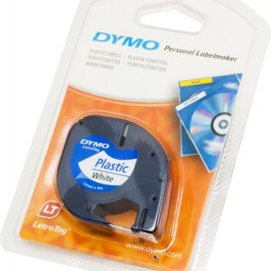 Dymo-nauha 4 m muovi valkoinen